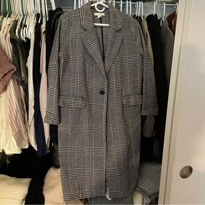 H&M Long Houndstooth Coat